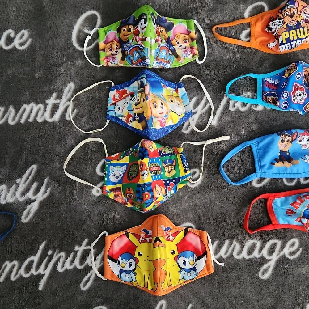 Bundle lot of kids face masks GUC